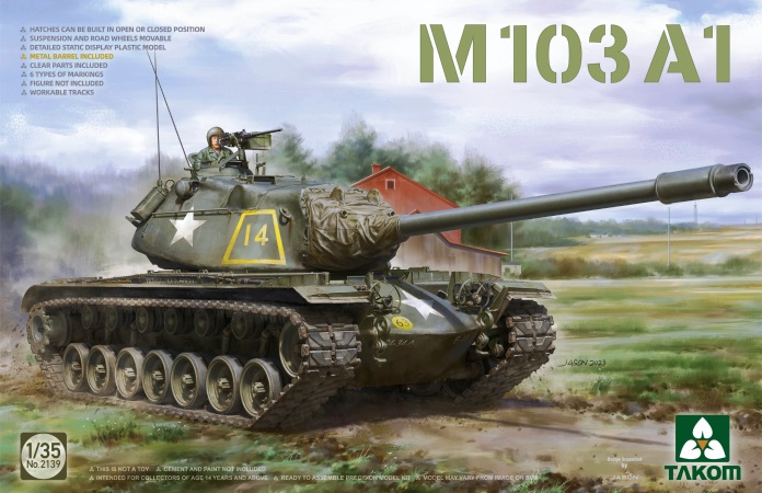 2139 Takom Танк M103A1 1/35