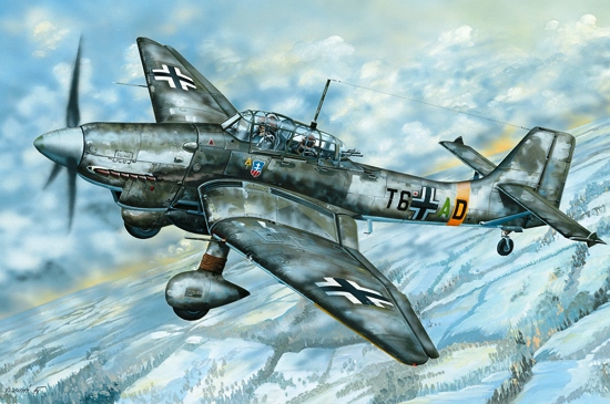 Сборная модель 03217 Trumpeter Самолет Junkers Ju-87D Stuka 