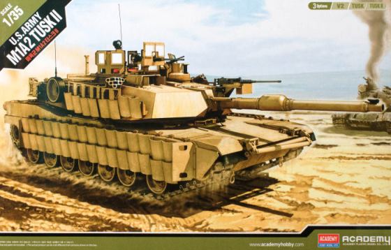 Сборная модель  13298 Academy Танк M1A2 SEP TUSK 1 / TUSK I I/ V2  