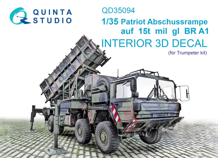 QD35094 Quinta 3D Декаль интерьера Patriot Abschussrampe auf 15t mil gl BR A1 (Trumpeter) 1/35