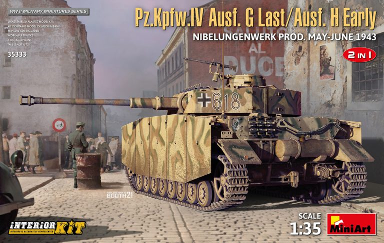 35333 MiniArt Танк Pz.Kpfw.IV Ausf. G-Last/H-Early Nibelungenwerk Prod с интерьером 1/35