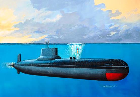 05138 Revell Подводный ракетный крейсер "Тайфун" Масштаб 1/400