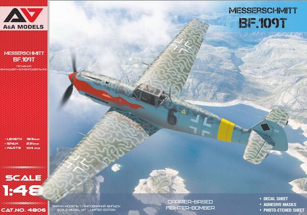 4806 A&A Models Самолет Messerschmitt Bf 109T 1/48