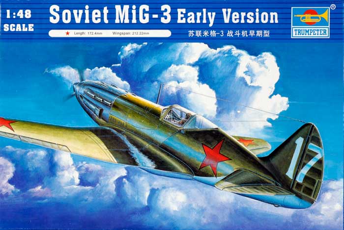 Сборная модель 02830 Trumpeter Советский самолёт МиГ-3 (ранняя модификация) 