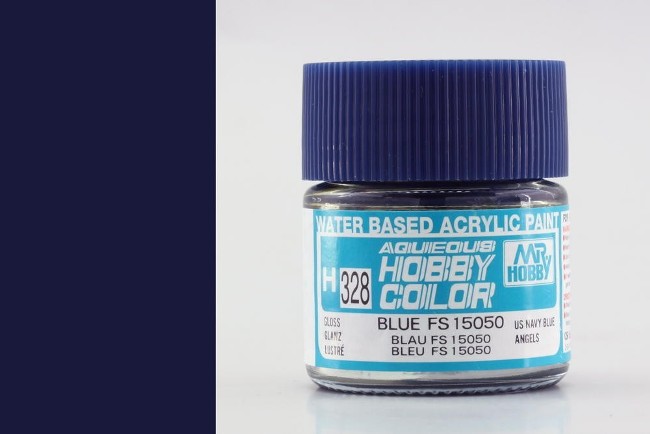H328 Mr.Hobby Краска акриловая 10мл Blue (FS15050) US NAVY Blue Angels глянцевая