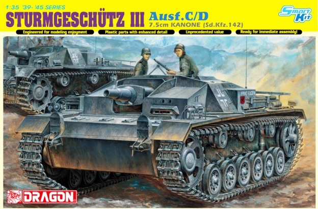 6851 Dragon Самоходное орудие STURMGESCHUTZ 7.5cm KANONE (Sd.Kfz.142) Ausf.C/D 1/ 35