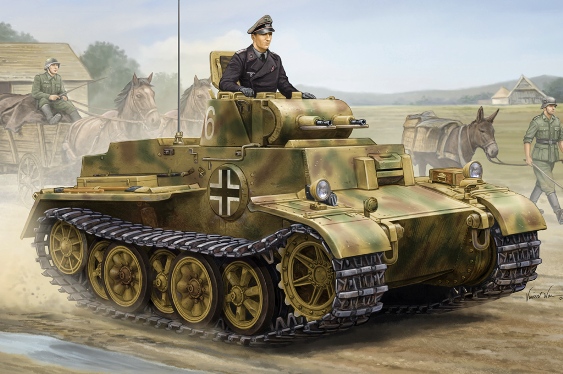 Сборная модель 83805 Hobby Boss Германский танк Pzkpfw.I Ausf.F (VK18.01, поздняя версия)  