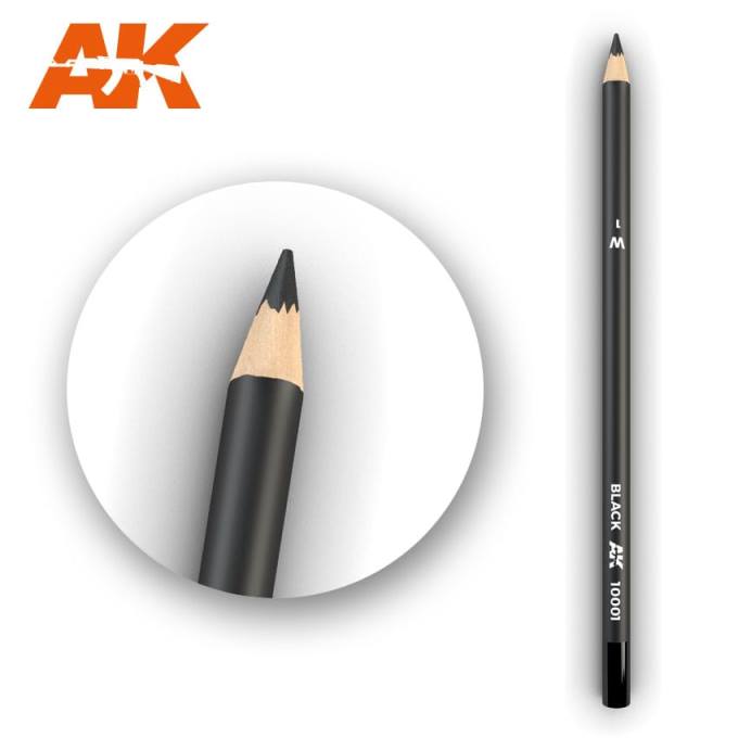 AK10001 AK Interactive Акварельный карандаш Black