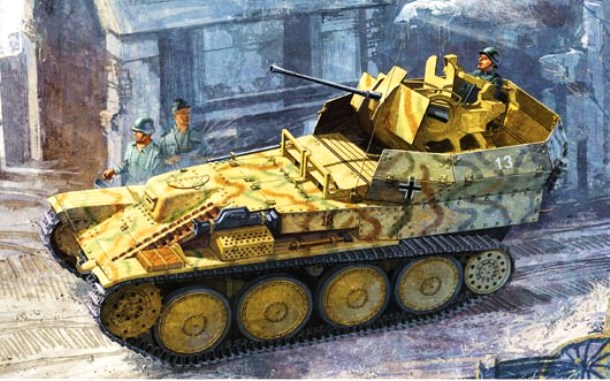 6469 Dragon Германская САУ Flakpanzer 38(t) Sd.Kfz.140 auf (Sf) Ausf.L "Gepard" 1/35