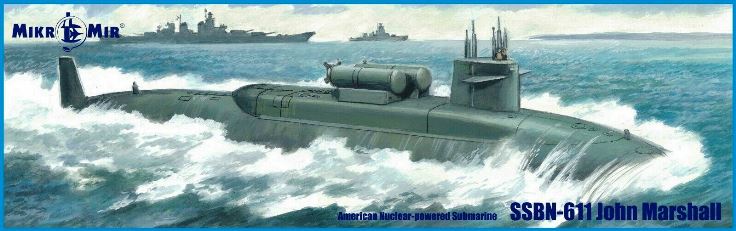 350043 MikroMir Американская подводная лодка SSBN-611 John Marshall 1/350