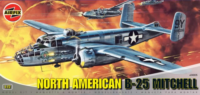 Сборная модель 04005 Airfix Американский бомбардировщик Б-25 "Митчелл" 