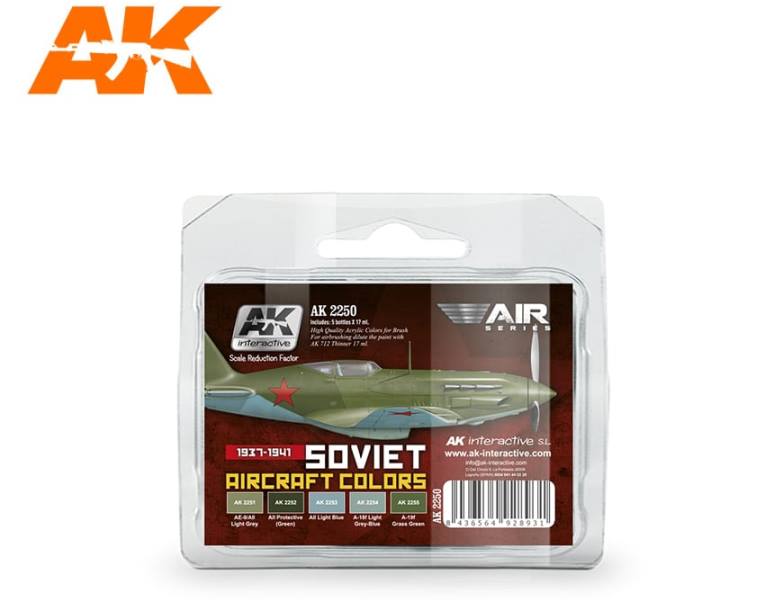 AK2250 AK Interactive Набор красок для советской авиации 1937-1941 гг. (5шт.)