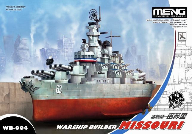 WB-004 MENG Model Корабль Missouri