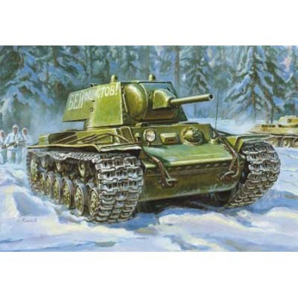 Сборная модель 3624 Звезда Советский тяжелый танк КВ-1 образца 1940 г с пушкой Л-11