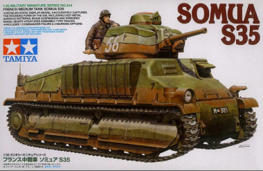 Сборная модель 35344 Tamiya Французский танк Somua S35  