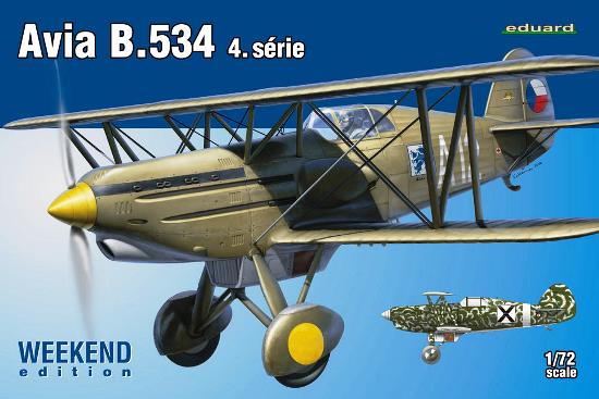Сборная модель 7428 Eduard Самолет Avia B.534 IV. serie 