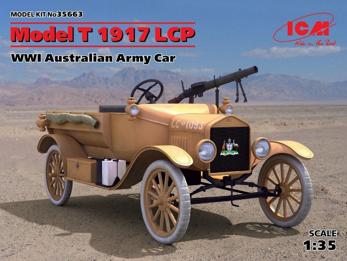 35663 ICM Автомобиль армии Австралии І МВ Model T 1917 LCP 1/35