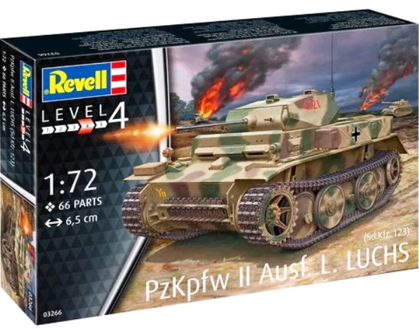 03266 Revell Германский лёгкий танк Pz.Kpfw. II 1/72