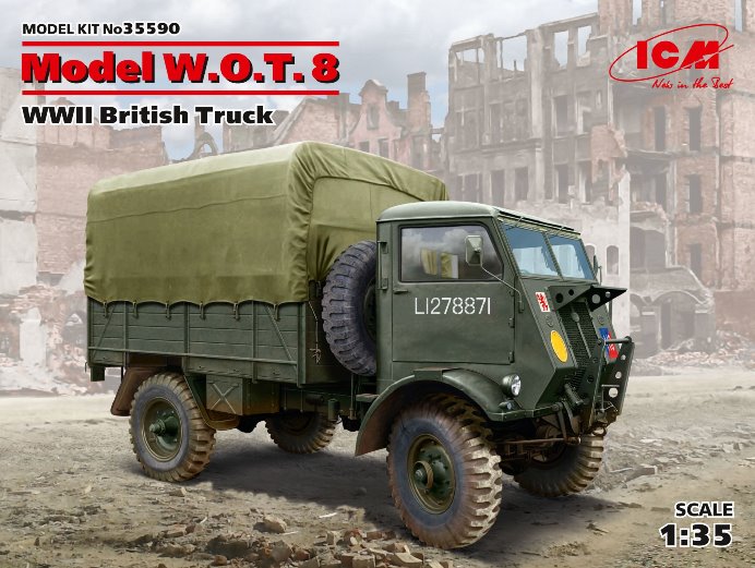 35590 ICM Британский грузовой автомобиль WWII Model W.O.T. 8 1/35