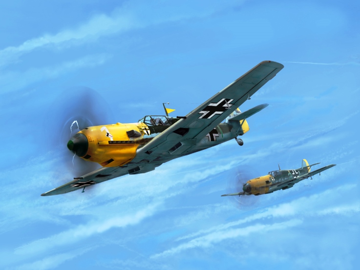 D5-10 Wingsy Kits Самолет Messerschmitt Bf 109 E-4 "Emil" 1/48