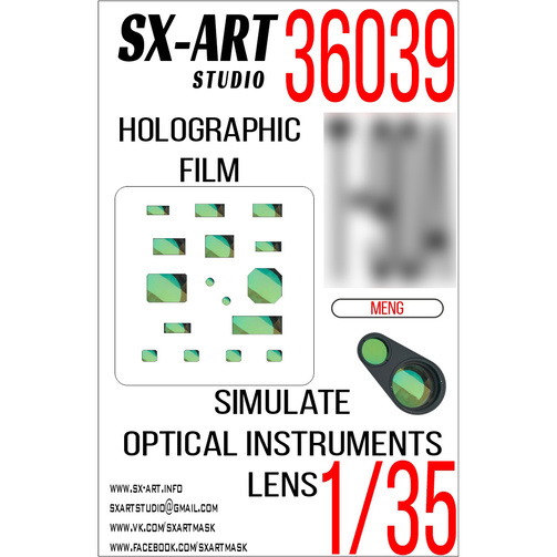 36039 SX-Art Имитация смотровых приборов Т-90 зеленый (MENG) 1/35