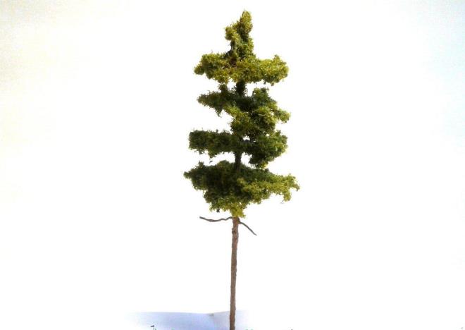 D10199 Dioramika Макет дерева, сосна (ширина 55 мм, высота 170 мм)