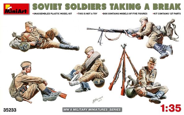 35233 MiniArt Советские солдаты на отдыхе Масштаб 1/35