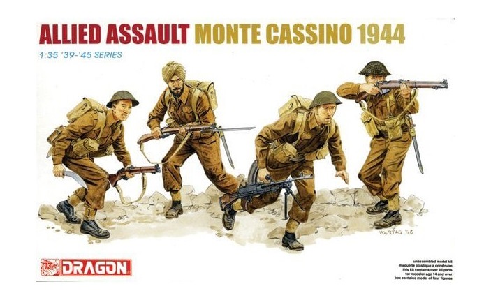6515 Dragon Солдаты альянса (Монте Кассино, 1944 год, 4 фигуры) 1/35