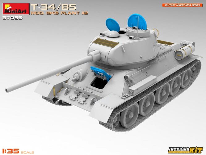 37065 MiniArt Танк Т-34/85 завода 112 с интерьером 1/35