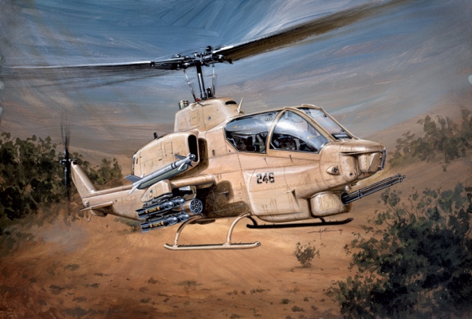 833 Italeri Вертолёт AH-1W Super Cobra Масштаб 1/48