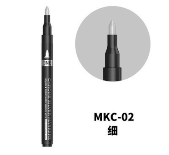 MKC-02 Dspiae Маркер Chrome Silver (Fine)
