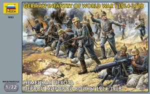 8083 Звезда Немецкая пехота Первой мировой войны 1914-1918 Масштаб 172