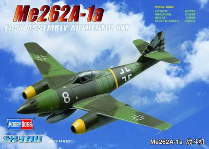 80249 Hobby Boss Самолет Me262A-1a Масштаб  1/72