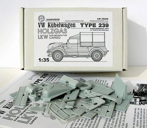 L35205 LeadWarrior Дополнение к модели VW Kubelwagen (Tamiya). Typ-239 HOLZGAS/LKW (Gas-Generator Ca