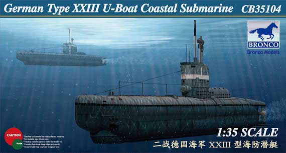 CB35104 Bronco Models Немецкая подводная лодка Type XXIII 1/35