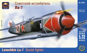 Сборная модель 72021 ARK Советский истребитель ЛА -7 