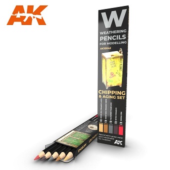 AK10042 AK Interactive Набор карандашей для эффектов CHIPPING & Aging set