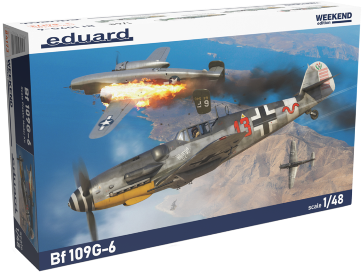 84173 Eduard Немецкий истребитель Bf 109G-6 (Weekend) 1/48
