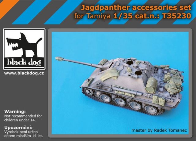 T35230 Black Dog Набор аксессуаров из смолы для Jagdpanther 1/35