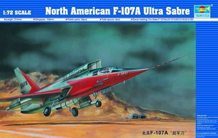 01605 Trumpeter Американский самолет North American F-107A Ultra Sabre 1/72