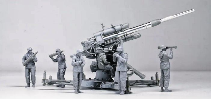 BT-013 Border Model Зенитной орудие Flak36 с расчетом 1/35