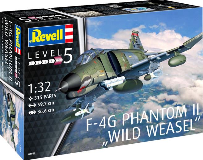 Сборная модель 04959 Revell Американский истребитель-бомбардировщик F-4G Phantom "Wild Weasel" 