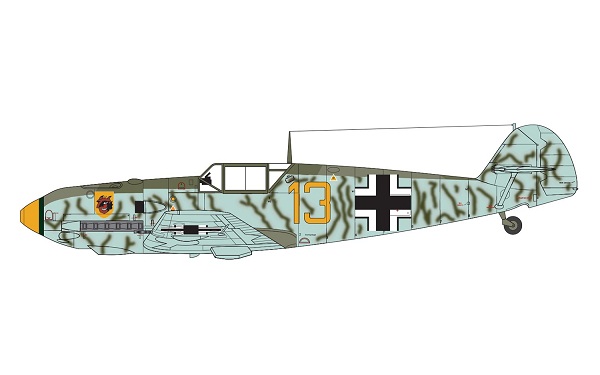 A01008 Airfix Самолет Messerschmitt Bf109E-4 1/72