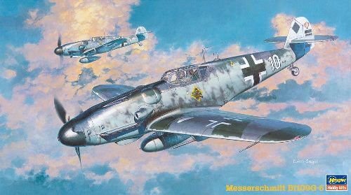  Сборная модель 09147 Hasegawa Немецкий самолет Messerschmitt Bf109G-6 