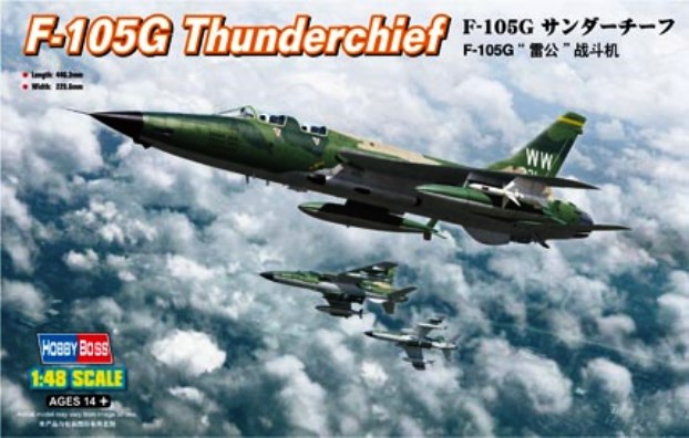 80333 Hobby Boss Самолет F-105G Thunderchief Масштаб 1/48