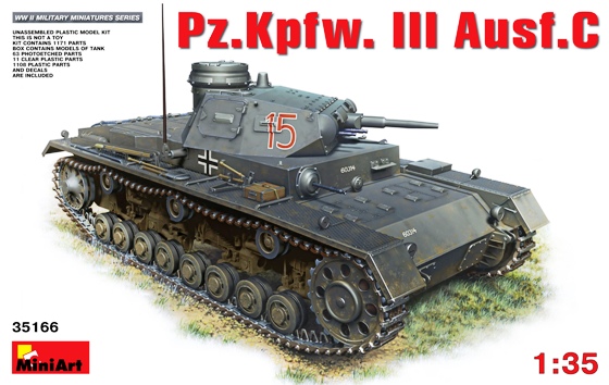 Сборная модель 35166 MiniArt Танк Pz. Kpfw. III Ausf. C 