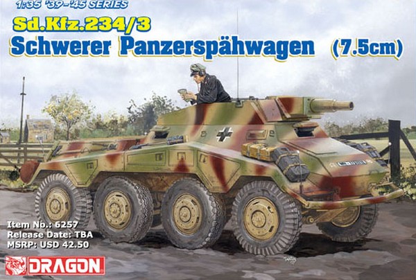 Сборная модель 6257 Dragon Колесный танк Sd.Kfz.234/3 