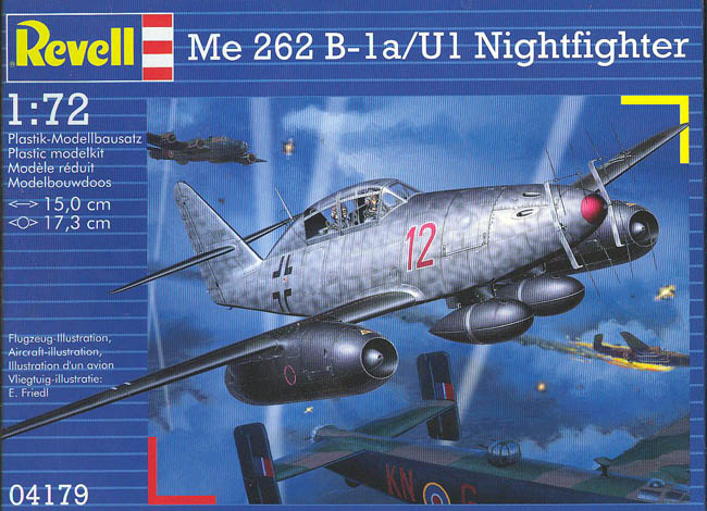 Сборная модель 04179 Revell Германский самолёт "Me262B-1a/U1 Nightfighter" 