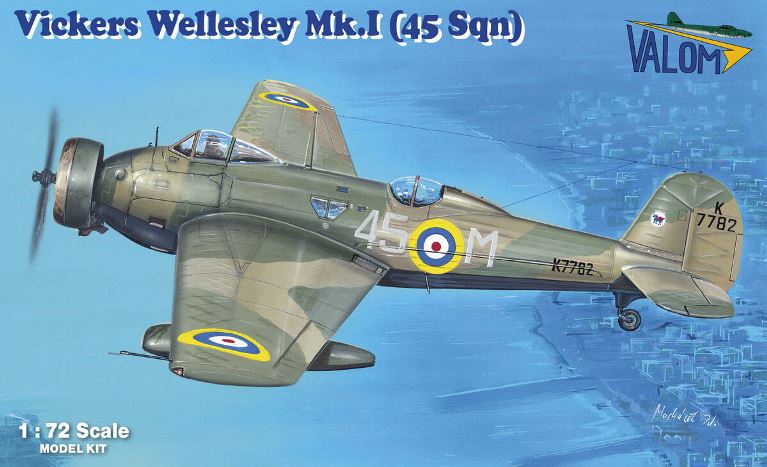 72158 Valom Самолет Vickers Wellesley Mk.I (45 Sqn) 1/72