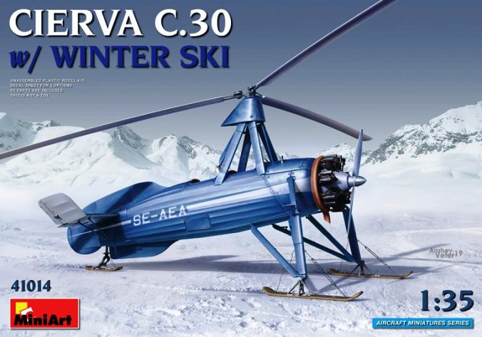 41014 MiniArt Автожир Avro Cierva C.30 на лыжах 1/35